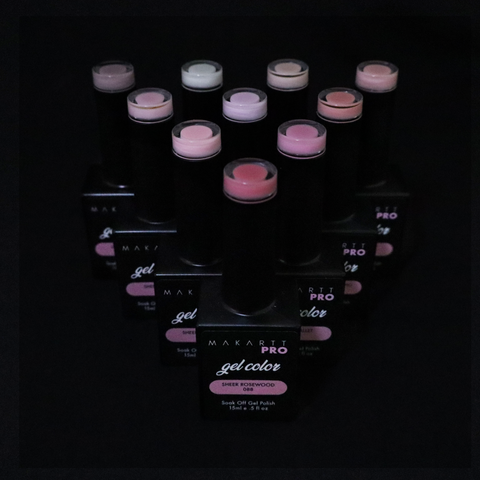 Sheer Nude & Pinks Gel Polish Set (15ml)