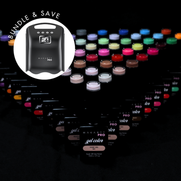 60 Gel Polish + Lamp Bundle — Black