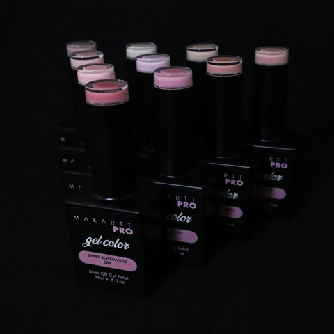 Sheer Nude & Pinks Gel Polish Set (15ml)