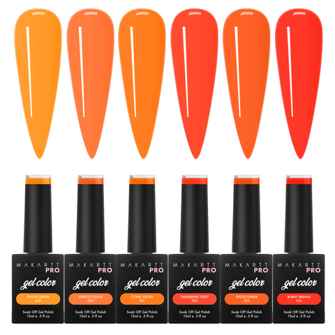 6 Color Gel Polish Set