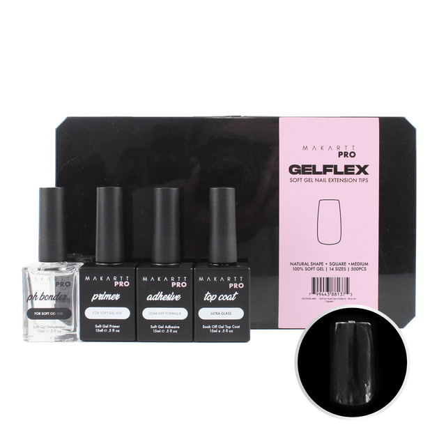GelFlex Professional Soft Gel Starter Kit — Square Medium