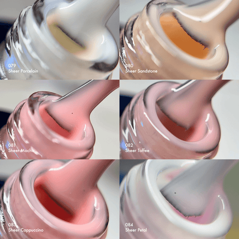 Sheer Nude & Pinks Gel Polish Set (15ml)