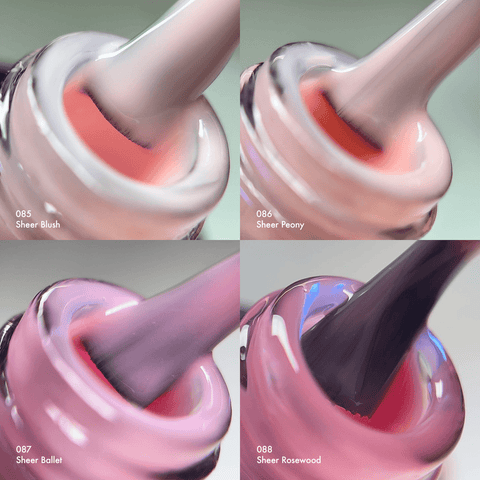 Sheer Nude & Pinks Gel Polish Set (15ml)