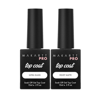 Top & Base Coat Set — Glossy, Matte Top Coat with Base Coat