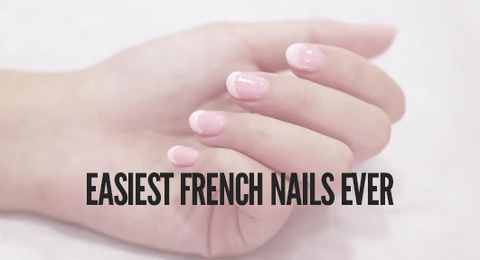 Easiest French Manicure Nails using Dipping Powder