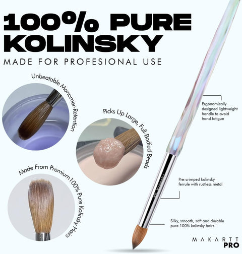 Premium 100% Kolinsky Brush