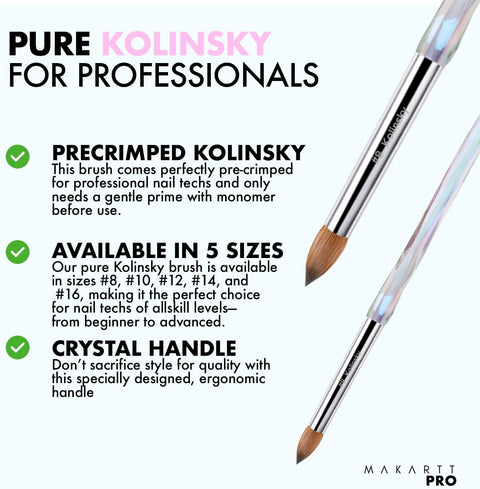 Premium 100% Kolinsky Brush