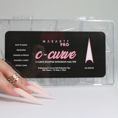 C-Curve Half Cover Nail Tips (360pcs)