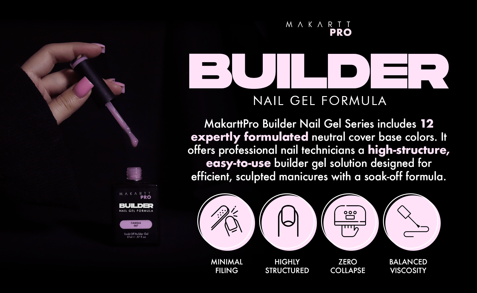 Builder Nail Gel Cover Collection