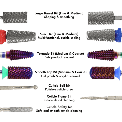 Premium E-File Drill Bit Collection