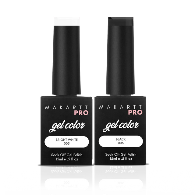 Black & White Gel Polish Set