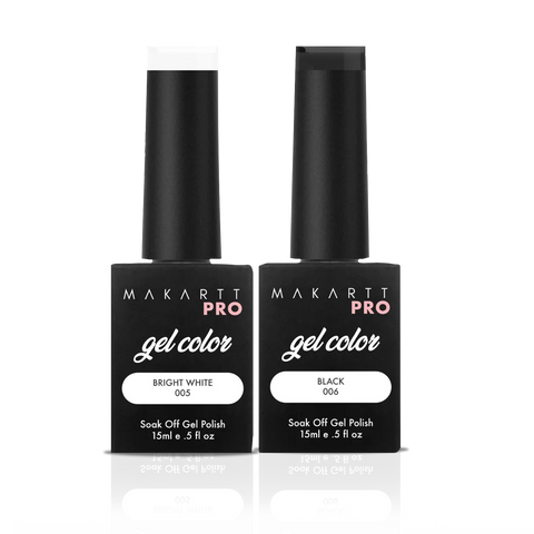 Black & White Gel Polish Set