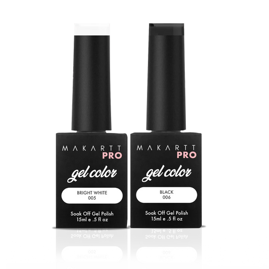 Black & White Gel Polish Set Default Title