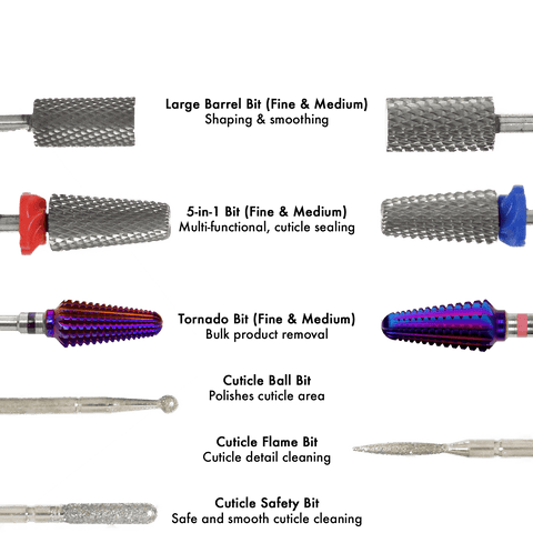 Premium E-File Drill Bit Collection