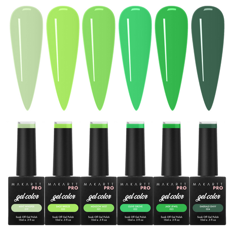 6 Color Gel Polish Set