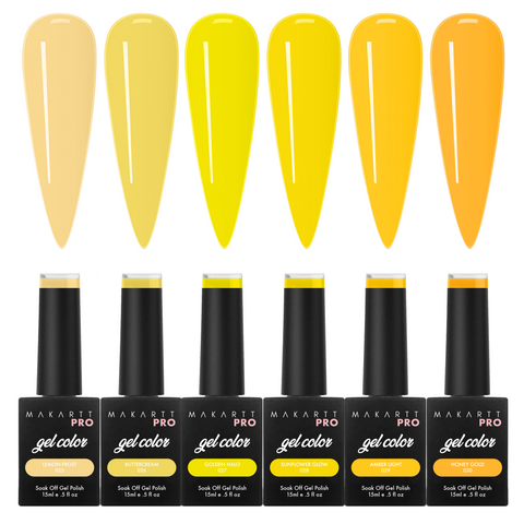 6 Color Gel Polish Set