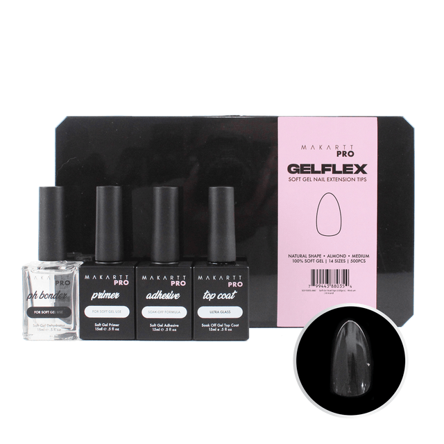 GelFlex Professional Soft Gel Starter Kit — Almond Medium