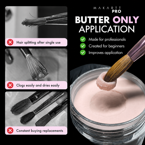 Premium Monomer Resistant Handle 100% Kolinsky Brush