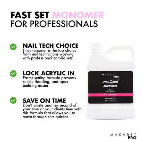 Fast Set EMA Liquid Monomer (16oz)