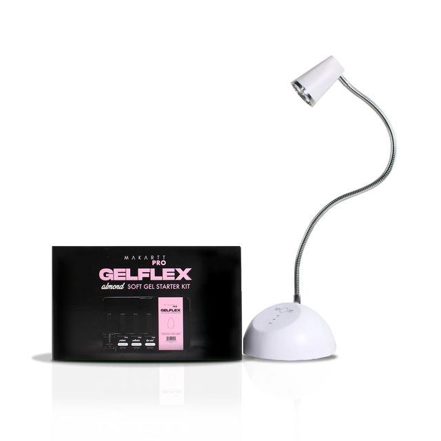 GelFlex Starter Kit + Gooseneck Lamp Bundle — Almond Medium + Goose Neck Lamp
