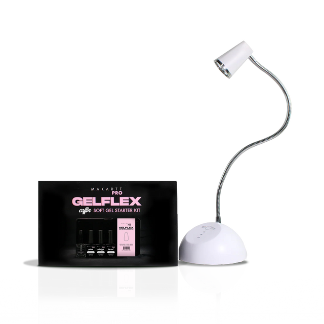 GelFlex Starter Kit + Gooseneck Lamp Bundle — Coffin Medium + Goose Neck Lamp