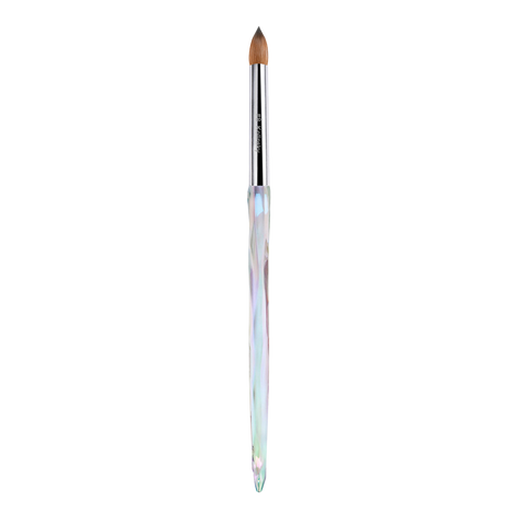 Kolinsky Acrylic Brush #18 Wooden Shimmer White - UX Nails