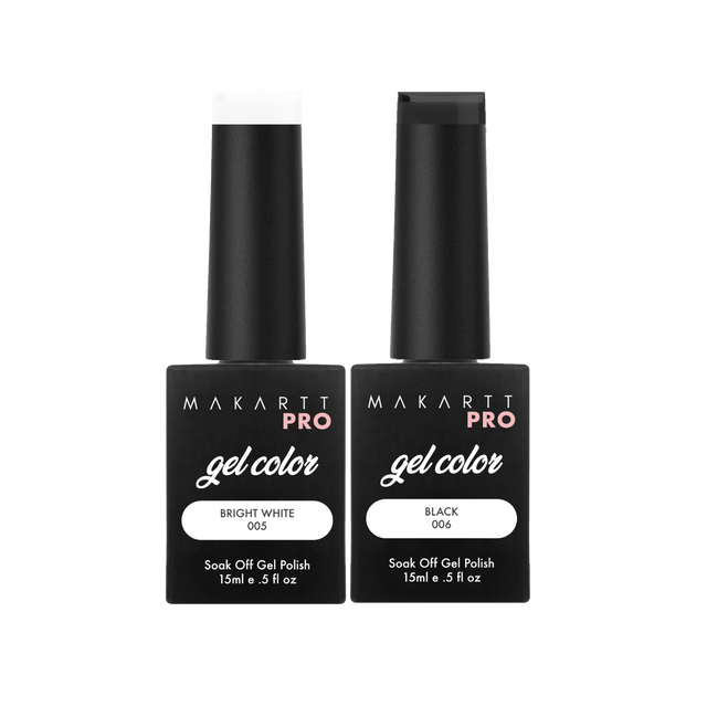 Black & White Gel Polish Set
