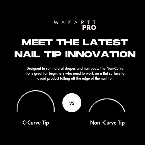 Non C Curve Half Cover Nail Tips (360pcs)