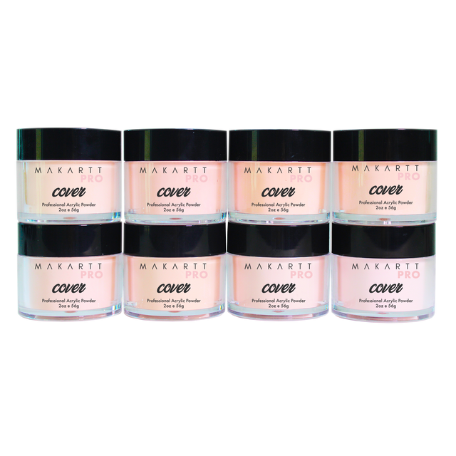 Cover Acrylic Powder Set — Warm Tone Collection (009-016)